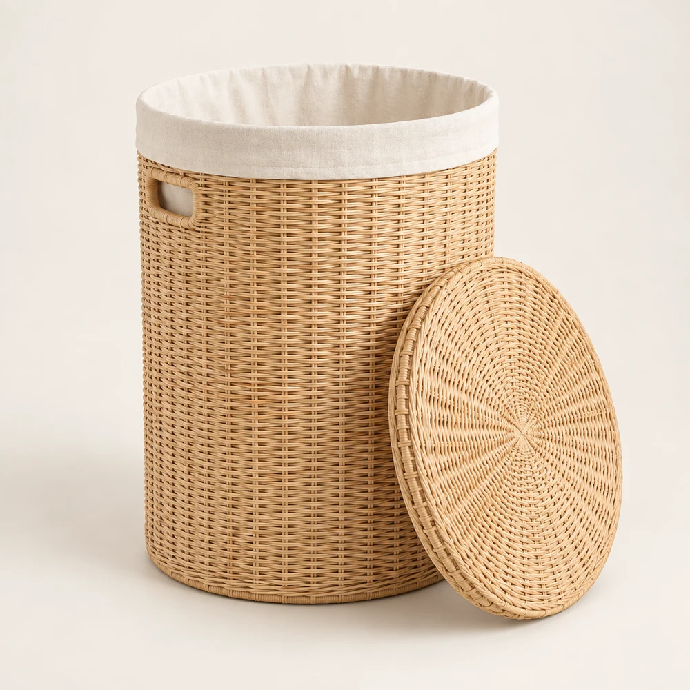 Isla Lidded Hamper in Natural