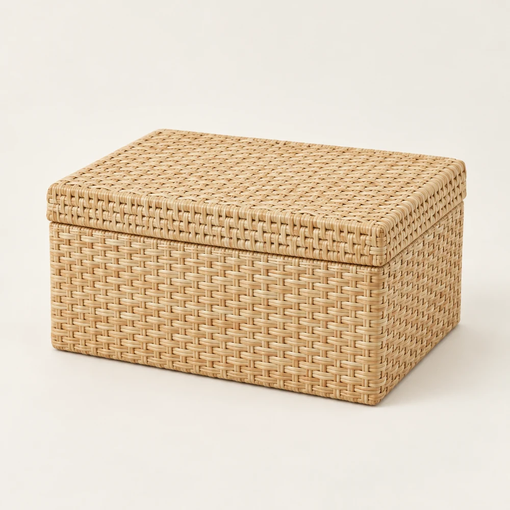 Lagoon Lidded Box in Natural