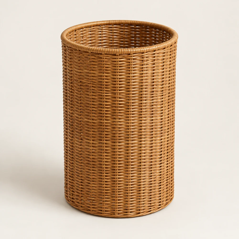 Palma Tall Storage Basket in Honey